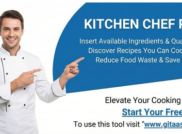 Cook anything with whatever have in your kitchen.