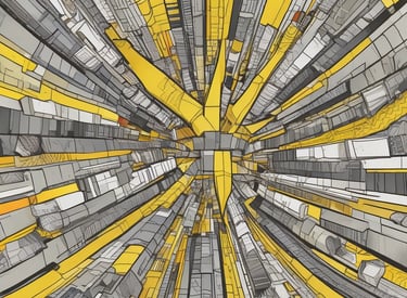 A team collaborating over charts and laptops in a bright office space.