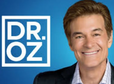 Argireline Serum with Hyaluronic Acid, Acetyl Hexapeptide Dr Oz in a suit and tie smiling