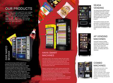 vendorcaters High-quality free vending machines for businesses offering snacks and beverages