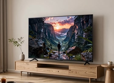 pantalla en una sala de estar