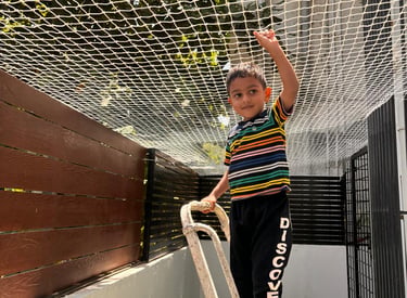 children safety nets installation in bangalore by pigeon nets bangalore