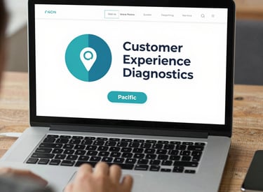 An elegant icon showing interconnected nodes symbolizing customer journey mapping.