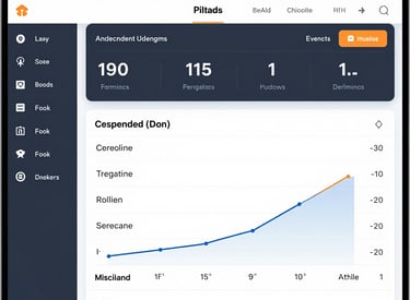 Dashboard showing consolidated income streams for an independent musician