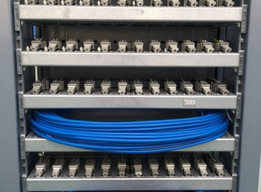 Fuel delivery truck parked at a business location