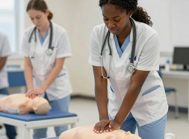 Students practicing interview techniques in a supportive workshop.