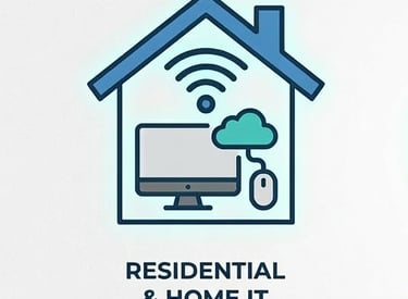 Residential IT support and professional home office network setup services in Manitoba