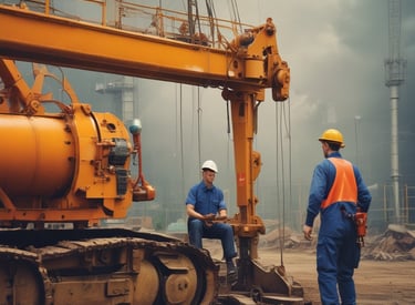 Ergonomic assessment being conducted with employee at office workstation.