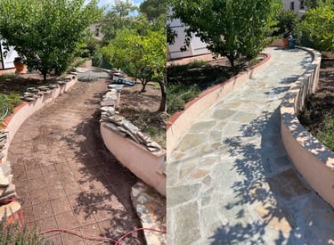 rénovation allée jardin
