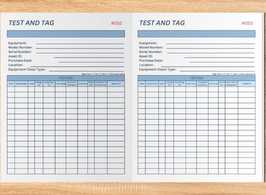 Test Tag Log Book Records Port Hedland South Hedland Wedgefield