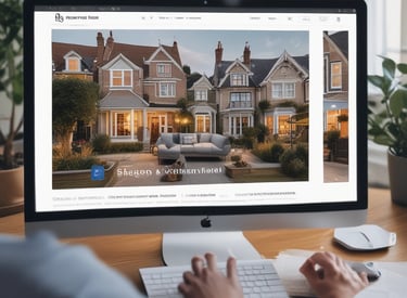 A smartphone screen showing the mavela app with property listings and clear photos