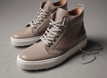 Close-up of a designer sketching a new sneaker prototype in a bright studio.