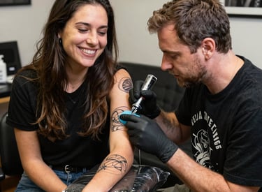 A vibrant community event showcasing tattoo art and cultural expressions.