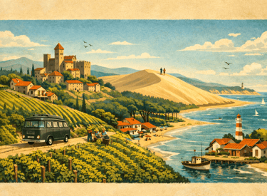  frame scenery south west of France