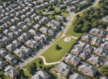 A cozy house and a modern office building representing property insurance coverage.