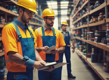 Team collaborating over a digital strategy map in a modern office.