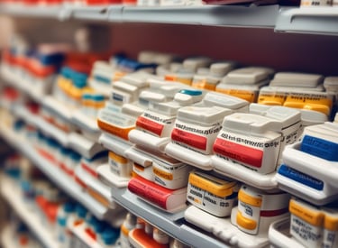 A hand holds a variety of colorful pills and capsules of different shapes and sizes.