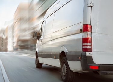 Cargo van for final mile delivery or hot shot trucking