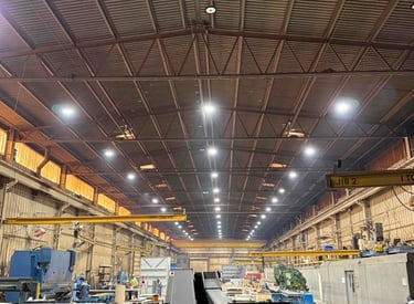 LED lighting and occupancy sensor installation