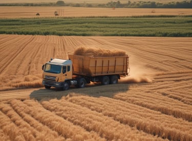 Loading sand onto a truck at a supply site.