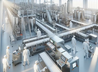 área de beneficiamento de alimentos