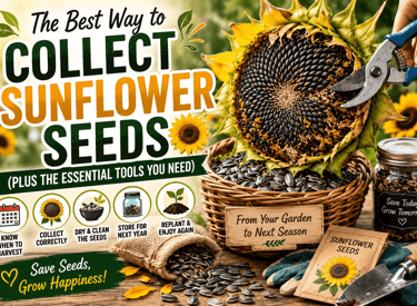 collect sunflower seeds