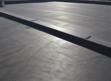 A wall undergoing waterproofing treatment.