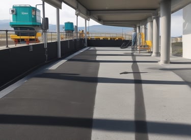 A completed waterproofing project showcasing durability.