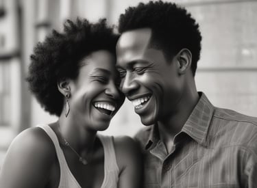 A modern white church with a large red cross on its facade. The building features a unique, angular design with a crown-like structure at the top. The entrance is adorned with a sign in a local script, and steps lead up to double doors. The surrounding area includes lush green trees and a clear blue sky, adding vibrant colors to the scene.