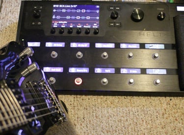 Line 6 Helix and Ibanez SCA-220. Studio recording rig in Pueblo, CO
