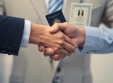 A large brick wall with the word 'BUSINESS' prominently displayed in black letters. The wall is lit by natural daylight, casting gentle shadows along its surface. The ground at the base of the wall has some patches of grass and is bordered by a concrete sidewalk. There are three metal fixtures attached to the lower part of the wall.