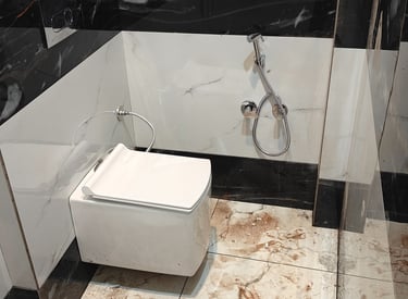 Toilet and bathroom
