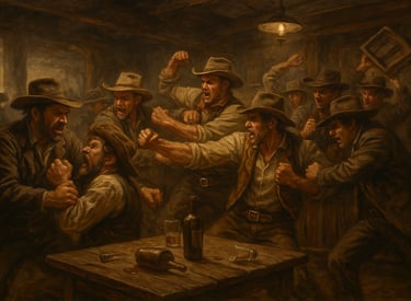Bar room brawl