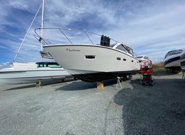 sparking clean boat, after being cleaned by ship shape solutions