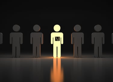 a person standing in front of a group of people
