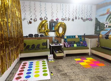 Decoración cumpleaños Años 80