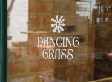 logo signage on window