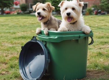 two-small-dogs-playing-in-a-waste-bin