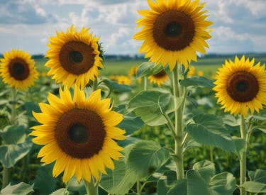 A vibrant illustration of blossoming lilies in a serene garden.