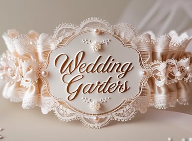 Picture of Wedding Garter with the Wedding Garters Logo