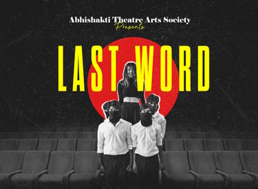 a group of people standing in front of a theater