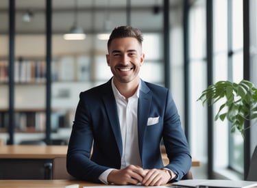 A professional team collaborating over financial documents in a modern office setting.