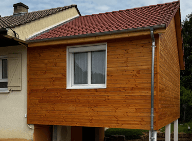 Extension ossature bois Piem Dijon