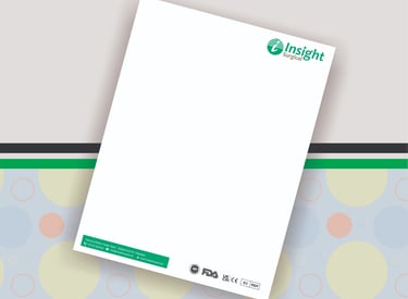 Insight Surgical Letterhead Design for Surgical Instrument Businesses | Custom Printing
