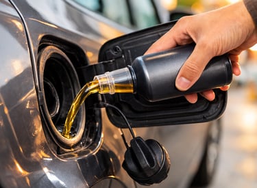 aditivo de gasolina quais os tipos sendo colocado no tanque do carro