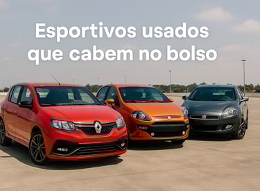 Esportivos usados acessíveis como Sandero RS, Punto T-Jet e Bravo T-Jet