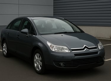 Citroën C4 Pallas usado cinza estacionado em área urbana, destaque para o design elegante.