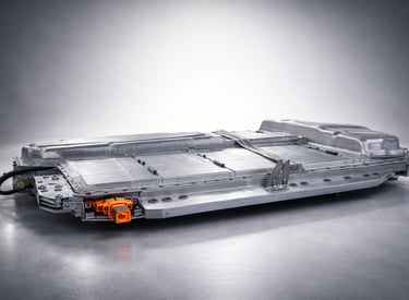 Quanto tempo dura a bateria de um carro elétrico: bateria automotiva em fundo neutro destacando dura