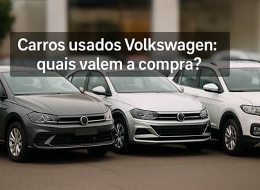 Melhores carros usados Volkswagen – hatch, sedã e SUV em pátio de seminovos