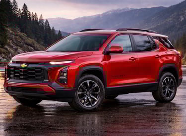 Chevrolet Equinox 2027 vermelho com nova transmissão automática de 8 marchas